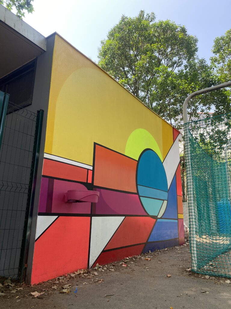 Peinture sur mur et ateliers graffiti - Ecole Claude Nougaro - Toulouse